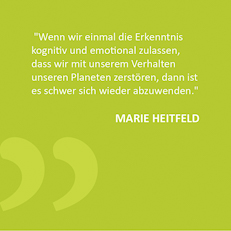 Web Heitfeld gruen Zitat